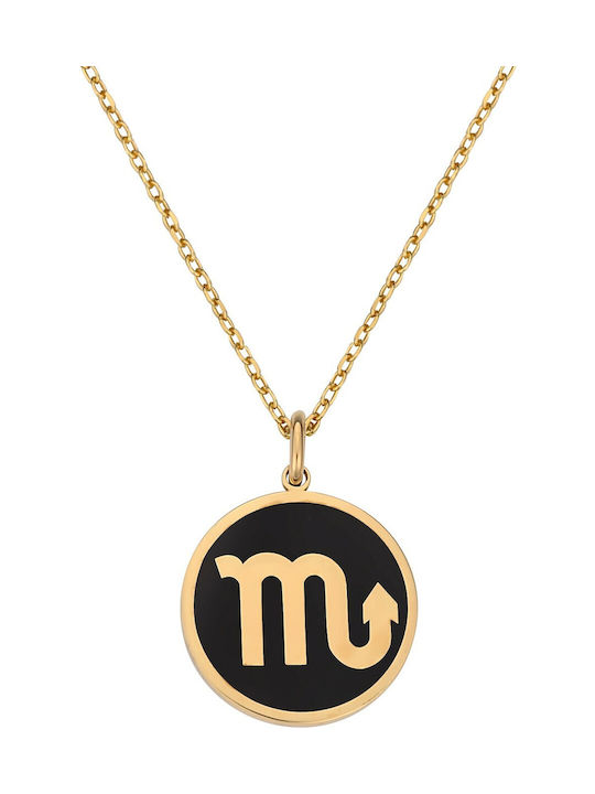 Necklace Zodiac Sign from Gold Plated Silver