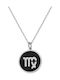 Necklace Zodiac Sign from Silver Black