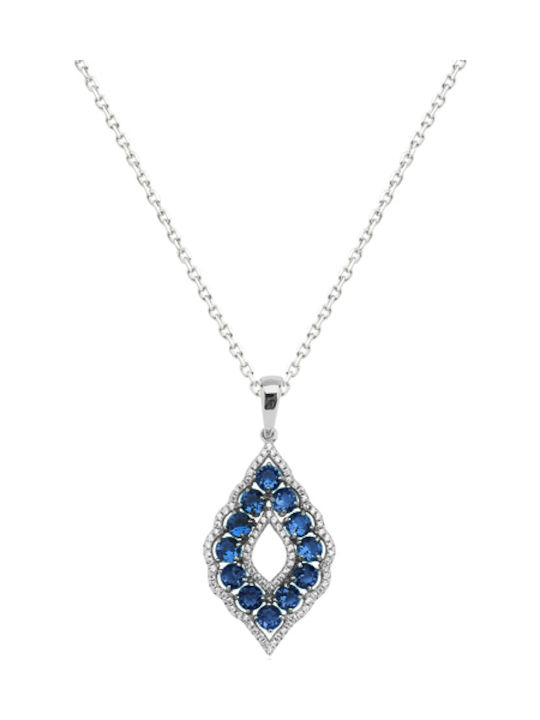 Necklace from Silver with Zircon