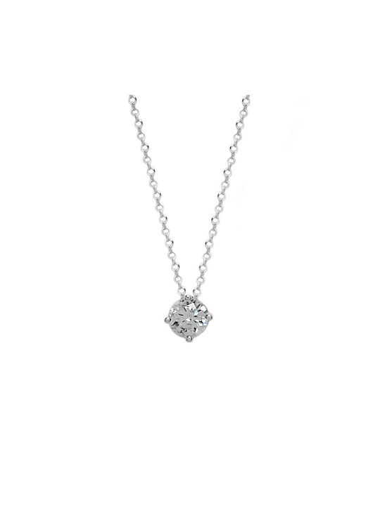 Necklace from White Gold 9 K