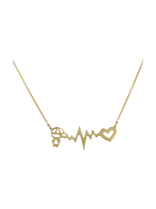 Necklace from Gold 9 K