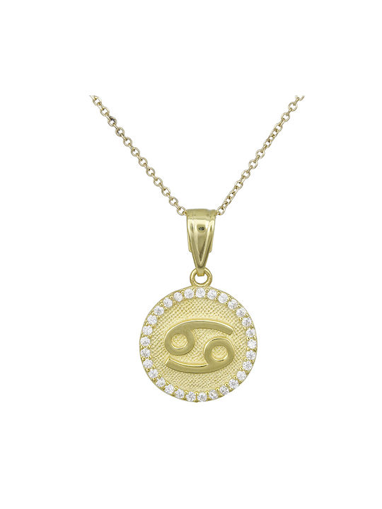 Necklace Zodiac Sign from Gold 9 K