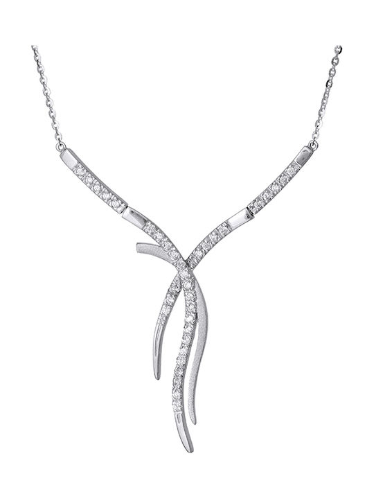 Necklace From 9 K White Gold