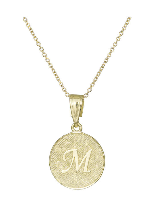 Halskette Monogramm aus Gold 9 K