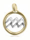 Chrilia Zodiac Sign Aquarius Charm in 14K Gold
