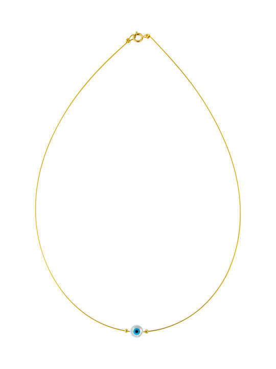 Margaritari Eye from Gold 14K with Pearls