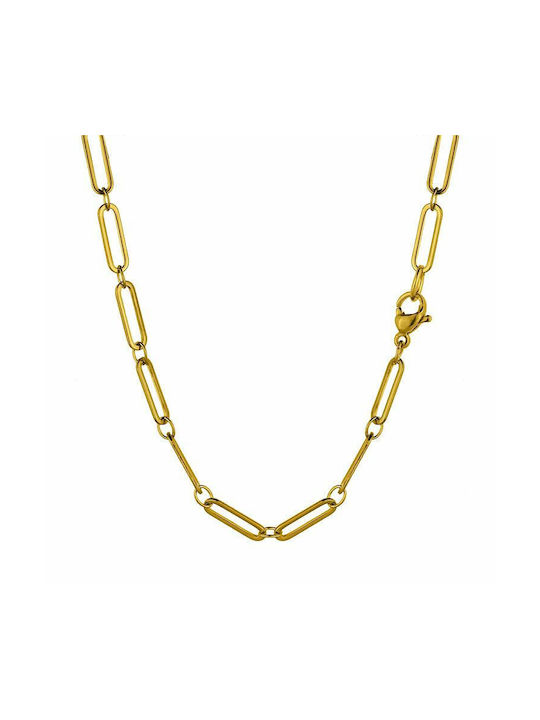 Necklace from Gold Plated Steel