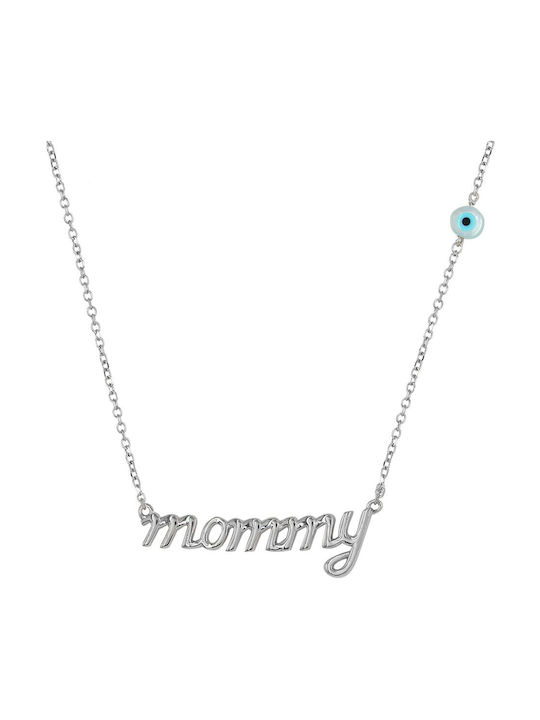 Necklace from White Gold 9 K