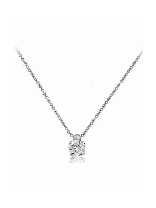 Paraxenies Necklace from White Gold 9 K