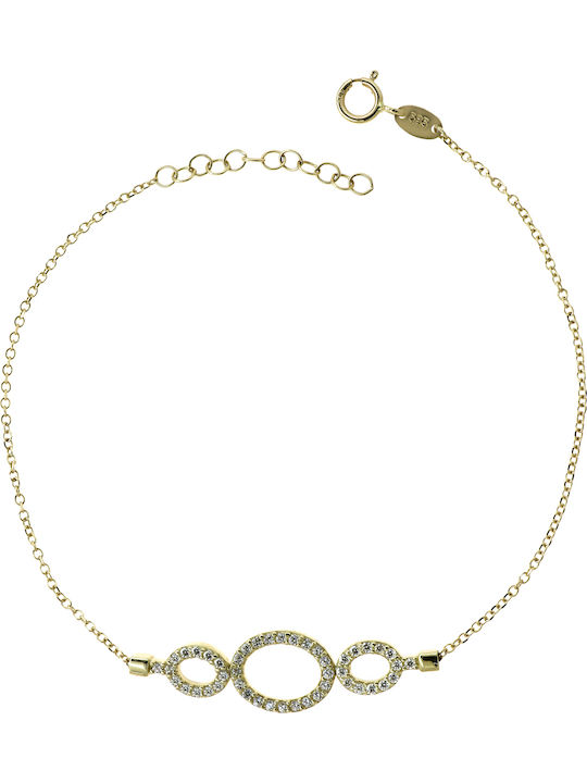 Bracelet Chain made of Gold 14K with Zircon