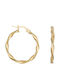 Earrings Hoops made of Gold 14K