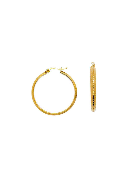 Earrings Hoops made of Steel Gold Plated