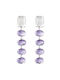 Purple Drops Earrings