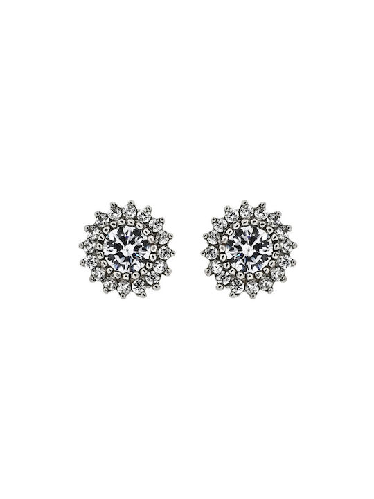 Earrings made of Platinum with Stones