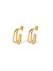 U-shaped Earrings Pendants made of Steel Gold Plated