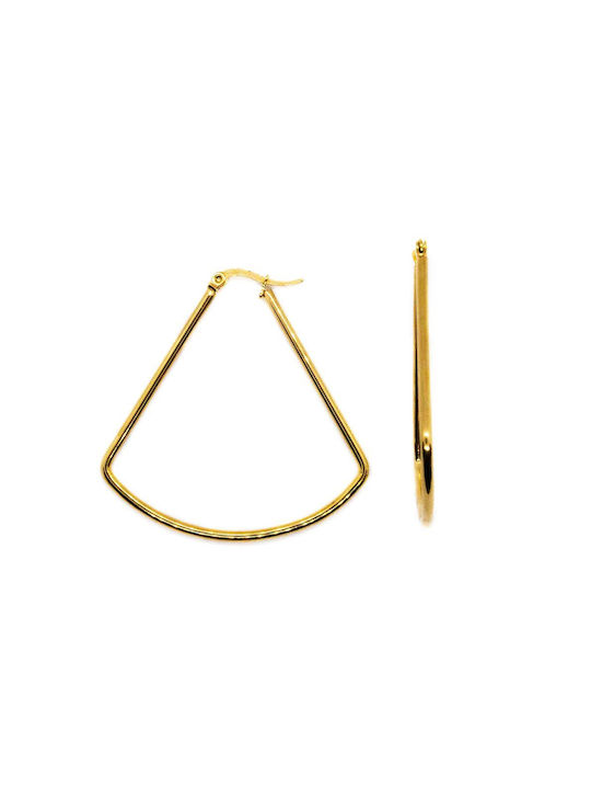 Earrings Hoops made of Steel Gold Plated