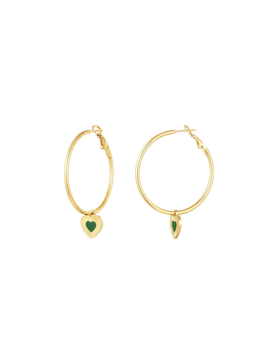 Earrings Hoops made of Steel Gold Plated