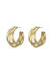 Earrings Hoops made of Steel Gold Plated