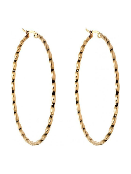 Earrings Hoops Gold Plated