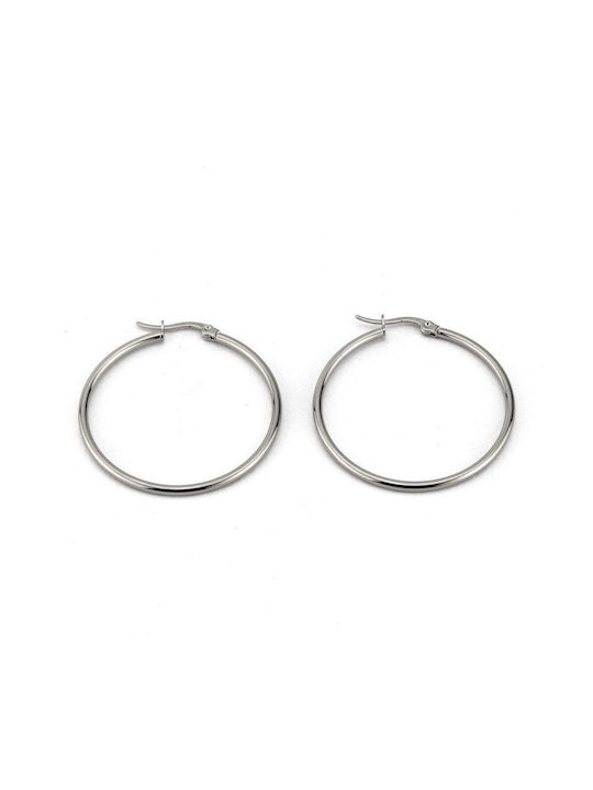 Earrings Hoops made of Steel