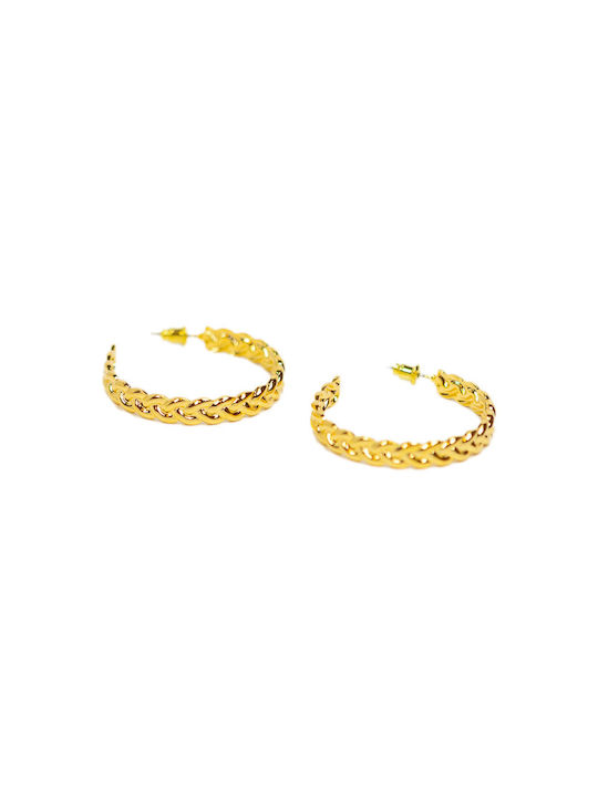 Earrings Hoops Gold Plated