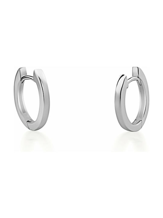 Earrings Hoops made of Platinum