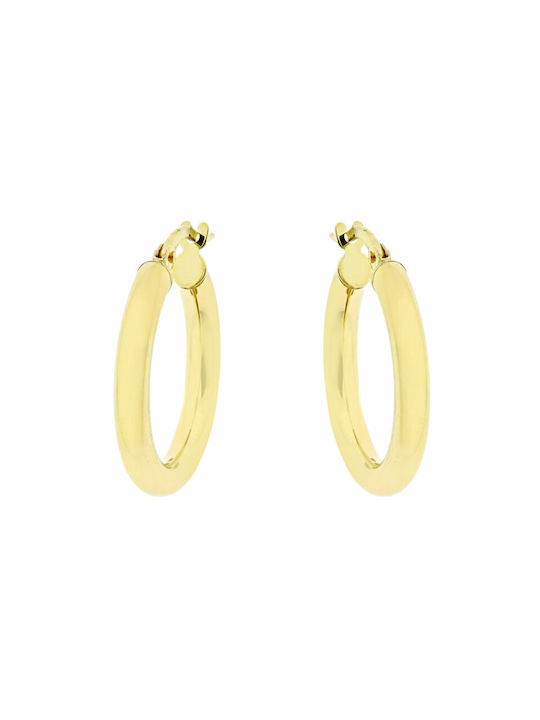 Earrings Hoops made of Gold 14K