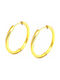 Earrings Hoops made of Steel Gold Plated