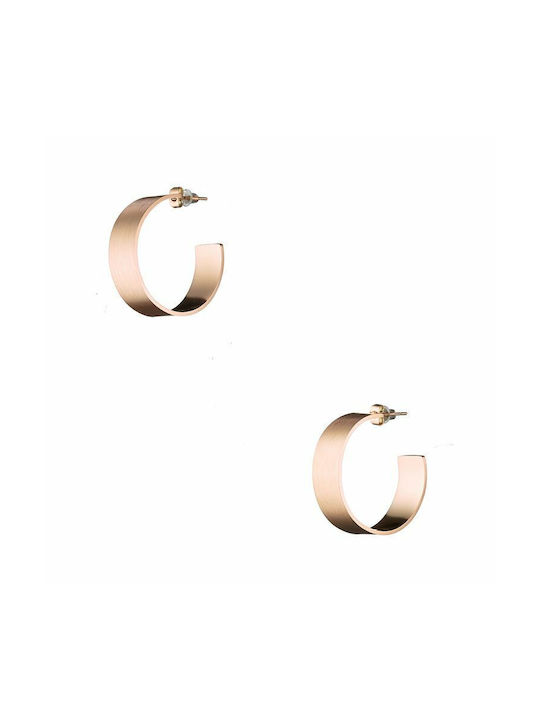 Earrings Hoops made of Steel Gold Plated