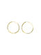 Earrings Hoops made of Silver Gold Plated