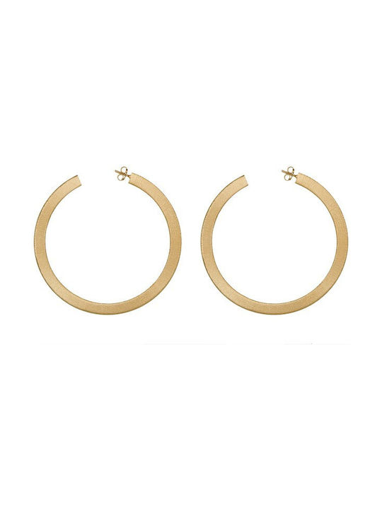 Earrings Hoops made of Silver Gold Plated