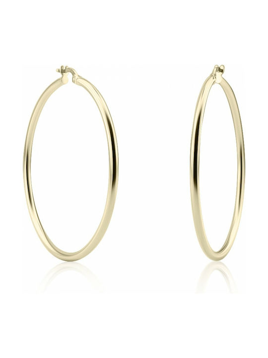 Earrings Hoops made of Gold 14K