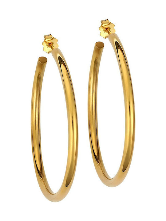 Earrings Hoops made of Silver Gold Plated