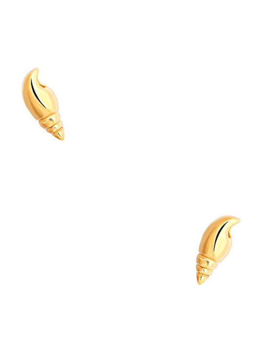 "sea Earrings made of Gold 14K