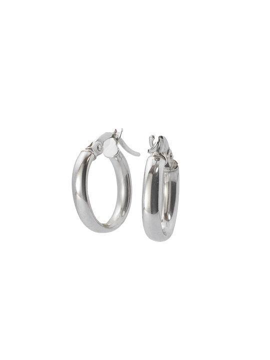 Earrings Hoops made of Platinum