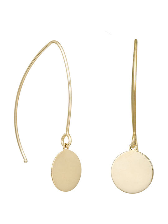 Earrings Pendants made of Gold 14K