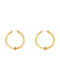 Earrings Hoops made of Gold 14K