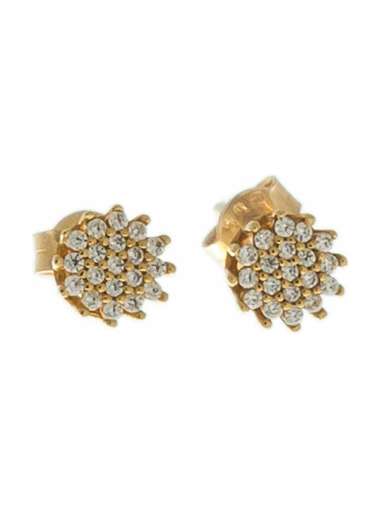 Papadopoulos Gold Earrings made of Gold 14K with Stones