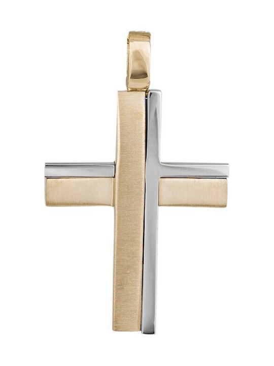 Herren Gold Kreuz 14K