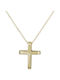 Damen Gold Kreuz 14K