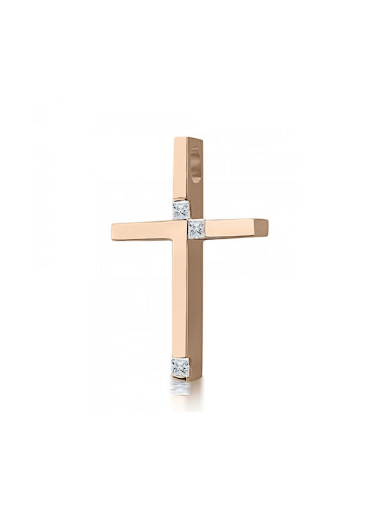 Rose Gold Cross 14K