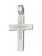 White Gold Cross 14K