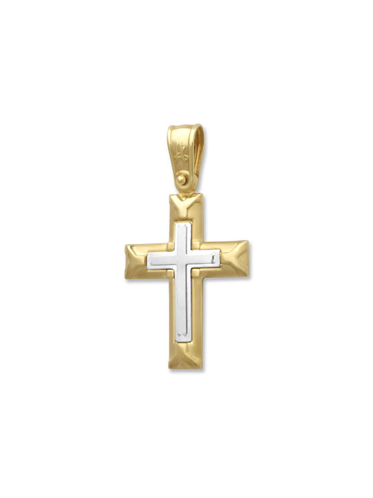 Damen Gold Kreuz 14K