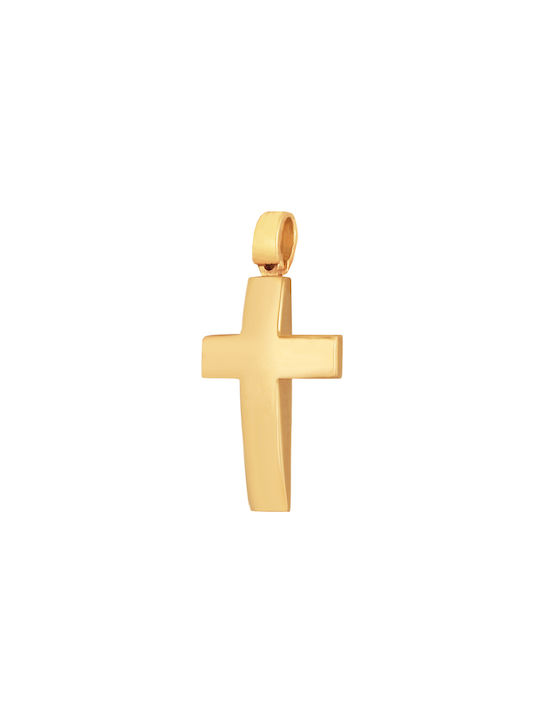 Herren Gold Kreuz 14K