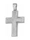 White Gold Cross 9K