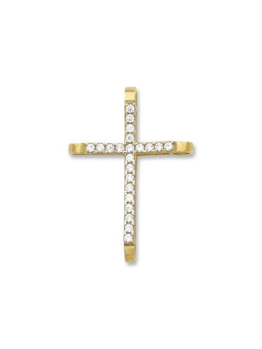 Damen Gold Kreuz 14K