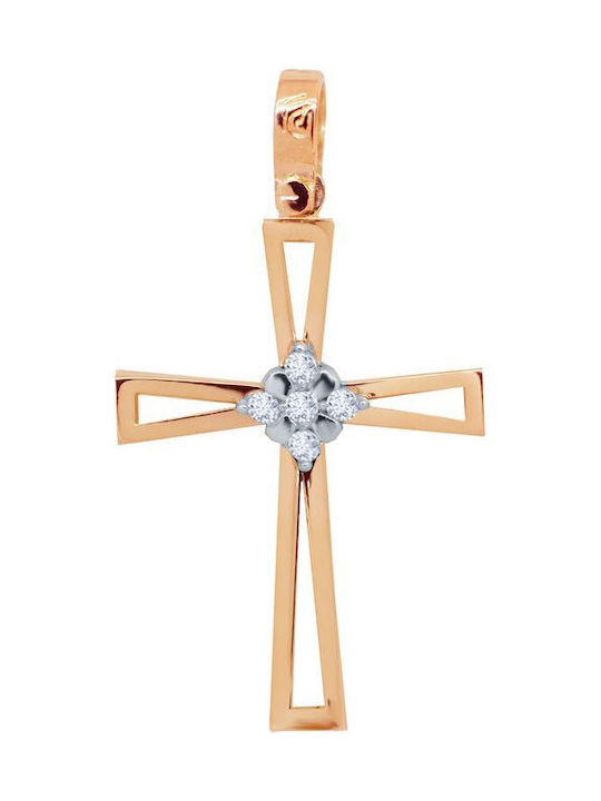 Rose Gold Cross 14K