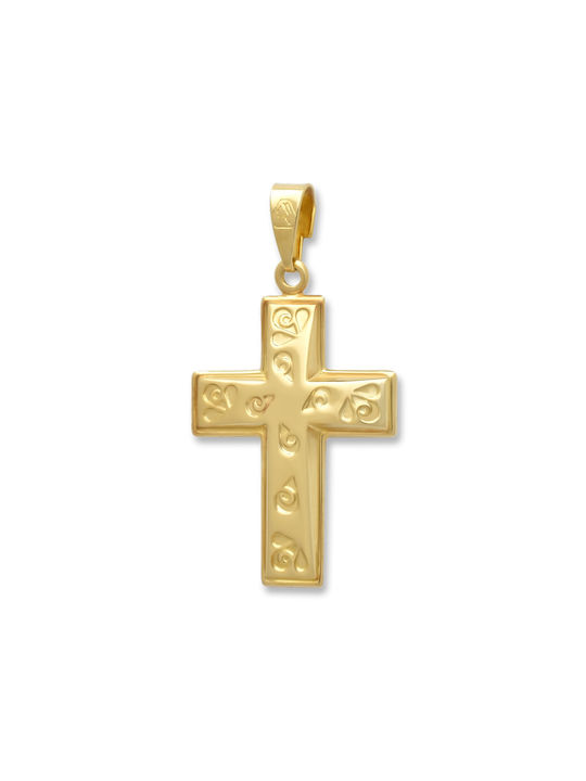 Damen Gold Kreuz 14K