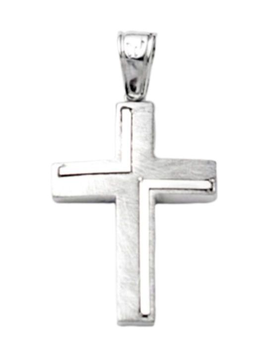 White Gold Cross 14K