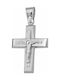 White Gold Cross 14K